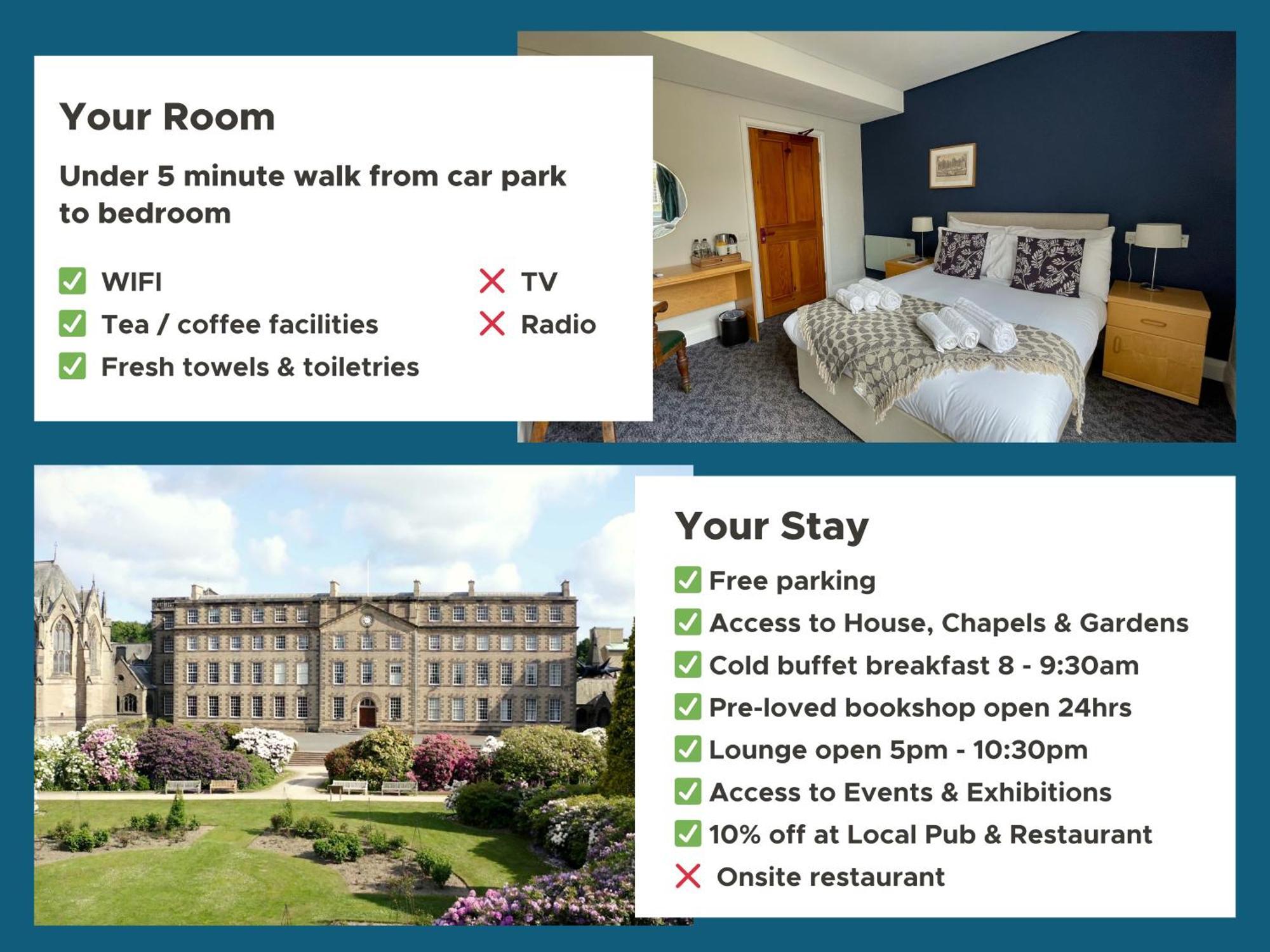 ダラム Ushaw Historic House, Chapels & Gardens Bed & Breakfast 部屋 写真